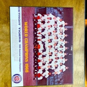 Baseball memorabilia Detroit Tigers Team Photo, 1000 baseball cards, Field model
